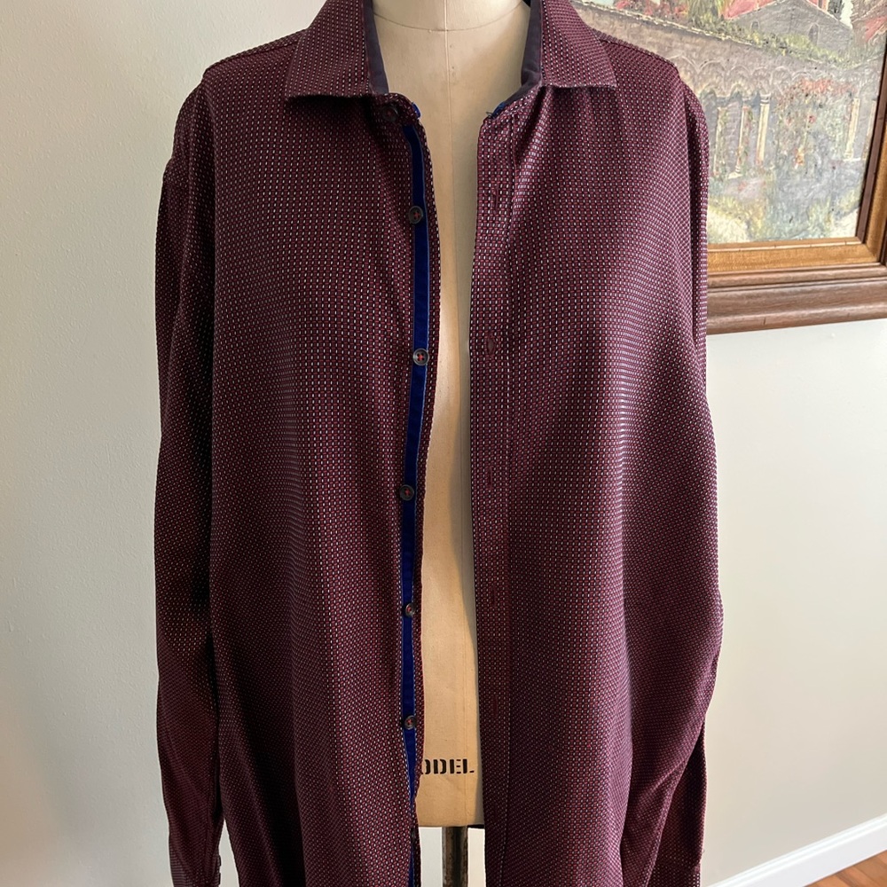 Park West Men's red long sleeve button down - size XXL